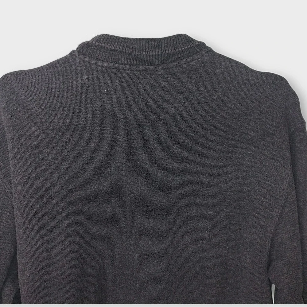 Turnbury Mens Sweater Sz M Gray Full Zip Cotton Blend Collared Jacket‎ Casual